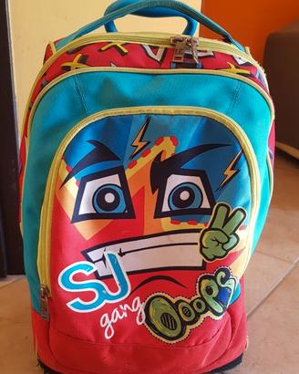 ZAINO SCUOLA TROLLEY SEVEN SJ GANG FACCE 2in1