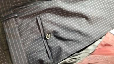 Completo gessato blu Hugo Boss