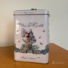 Scatola di latta a tema fate e fartalle