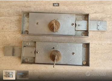 2 serrature garage destra e sinistra