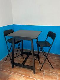 tavolino Alto con sgabelli alti 80 euro