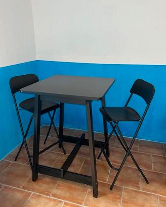 tavolino Alto con sgabelli alti 80 euro