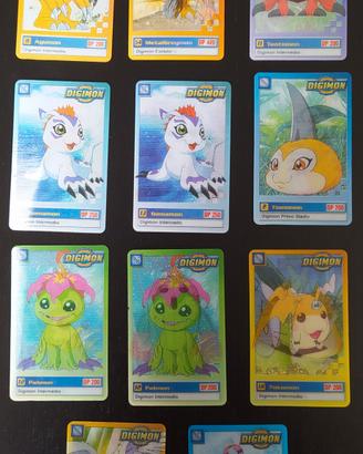 11 Carte lenticolari Digimon 