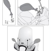 ATTACCHI GIVI x PARABREZZA 1125A HONDA SH MODE 125