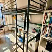 Letto a soppalco Ikea + materasso cm 90x200