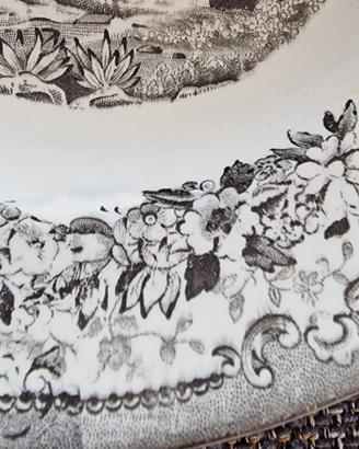 Assiettes parlantes. Piatto parlante fine 800 Rich