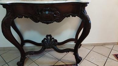 Consolle Napoletana con piano in marmo