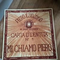 Disco vinile carta d’identità