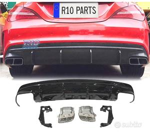 DIFFUSORE MERCEDES CLA W117 13-15 LOOK A45 NERO LU