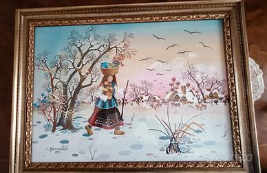 quadri naif firmati Cecilia Bernardelli