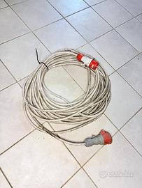 Prolunga trifase 380V + prese industriali 25 metri