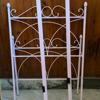 Letto in ferro battuto rosa piu rete ikea