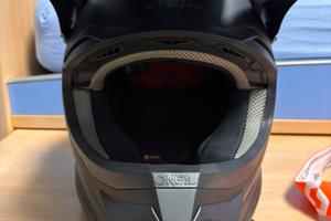 Casco O’Neal Motocross/Enduro Nero Opaco + Visiera