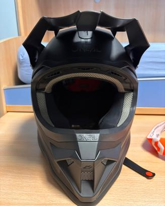 Casco O’Neal Motocross/Enduro Nero Opaco + Visiera
