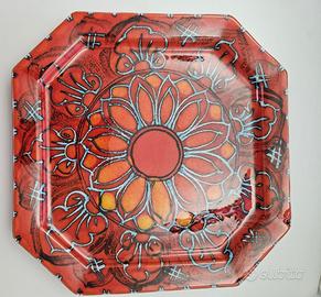 Piatto decorativo in ceramica