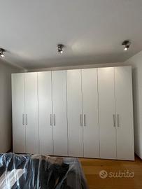Armadio battente 8 ante bianco – nuovo di fabbrica