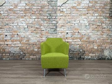 MOROSO Poltroncina JULES tex verde mela