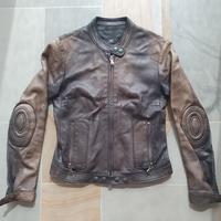 Biker donna vera pelle