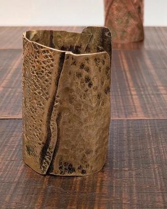 Bracciale forgiato e battuto a mano bronzo