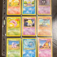 Carte Pokemon set base, jungle e fossil 1ed