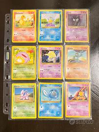 Carte Pokemon set base, jungle e fossil 1ed