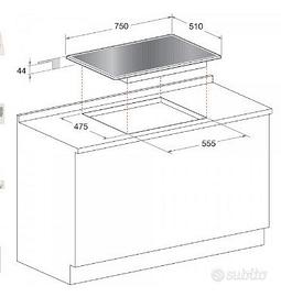 Piano cottura 5 fuochi HotPoint Ariston