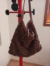 Borsa Caterina Lucchi in pelle marrone
