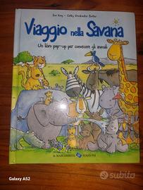 Libro pop=up Viaggio nella Savana 
