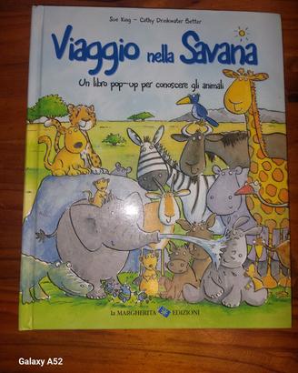 Libro pop=up Viaggio nella Savana 