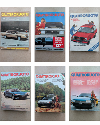 Riviste Quattroruote 1980 singole o in blocco