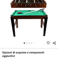 tavolo da biliardo ping pong hockey e calcio balil