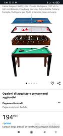 tavolo da biliardo ping pong hockey e calcio balil