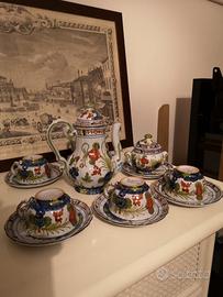 Servizio da caffé in ceramica di Faenza