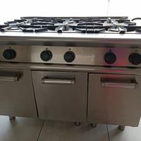 Cucina professionale 6 fuochi