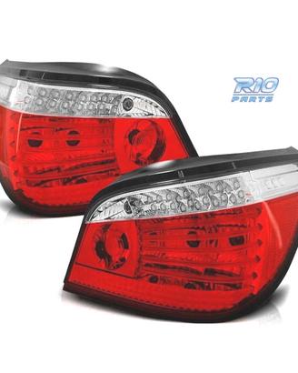 FANALI A LED BMW E60 03-07 ROSSO BIANCO LED DINAMI