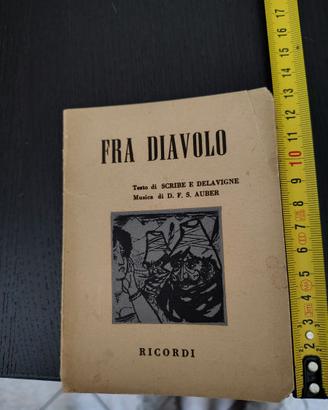 Libretto opera "Fra Diavolo"