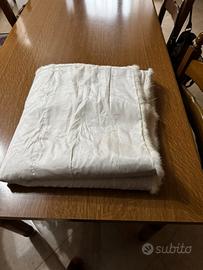 Coperta visone bianco