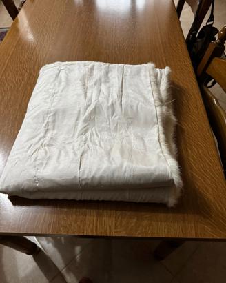 Coperta visone bianco