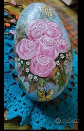 sasso artistico dipinto a mano 