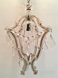 LAMPADARIO REGINA MARGHERITA IN VETRO DI MURANO