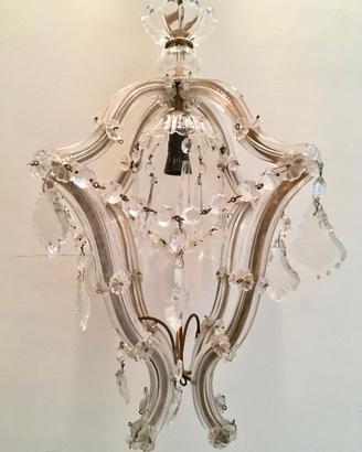 LAMPADARIO REGINA MARGHERITA IN VETRO DI MURANO