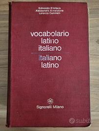 Vocabolario Latino–Italiano-Latino  Ed. Signorelli
