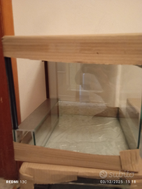 Terrari vetro rettili, anfibi , insetti ragni