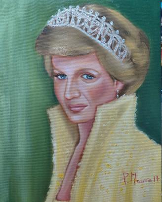 Lady D olio su tela 50x70cm|Arte