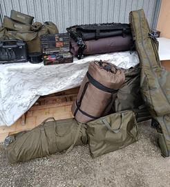 Attrezzatura carpfishing completa