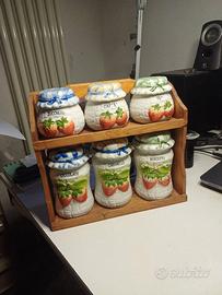 set contenitori da cucina in ceramica