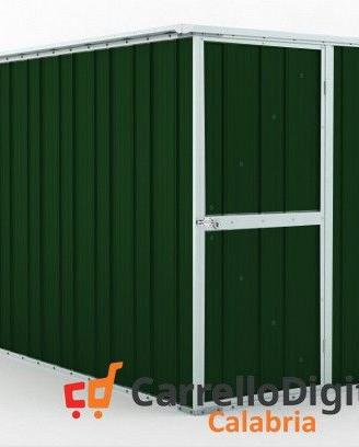 deposito attrezzi giardino 175x307 verde scuro