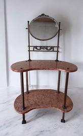 Toeletta vintage con specchiera, anni '40/'50