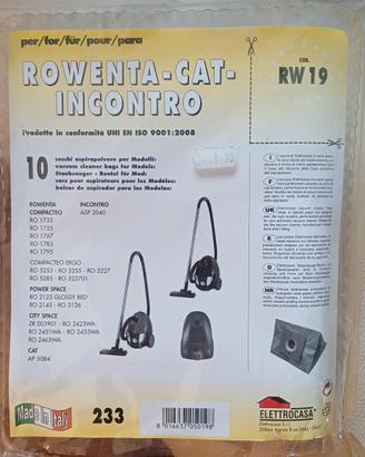 Sacchi aspirapolvere Rowenta Cat Incontro