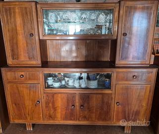 Madia italiana in noce anni 40 per sala/cucina